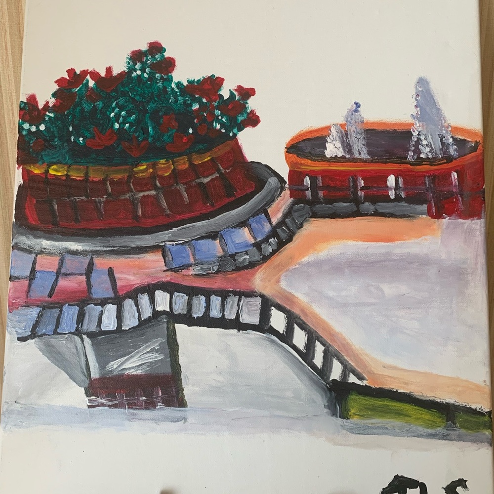 The Garden(acrylic painting)